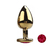 Plug anal dourado em forma de coração M - comprar online