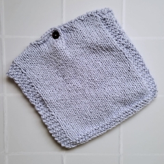 Chaleco Tejido CELESTE LAVANDA con botones liso - Ato tienda bebes y niños
