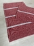 Tapete Encanto Vermelho Com Cinza 70x47cm