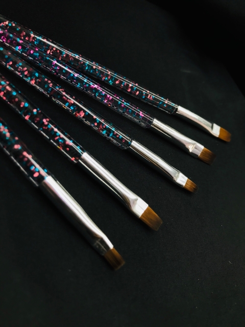 Set pincel gel glitter beauty x5 2621-15/(210154)