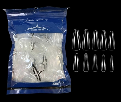 Tips soft gel PARIS NIGHT (COFFIN) #PN20851-3 BOLSA AZUL