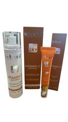Pack IDRAET vitamina c - crema reparadora + contorno de ojos