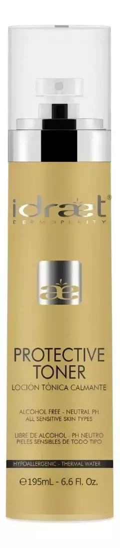 Idraet Protective Toner Locion Tonica Calmante Piel Sensible Tipo De Piel Mixta.