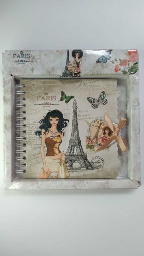 Caderneta Espiral 1/8 Torre Eiffel