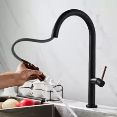 Torneira Cozinha Gourmet Bico Rose Extensível Preto Luxo - comprar online