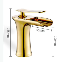 Imagem do Torneira Pia Banheiro Monocomando Bronze Vintage Luxo