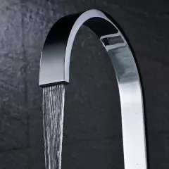 Torneira Misturador Lavabo Banheiro Duplo Comando Prateada - comprar online