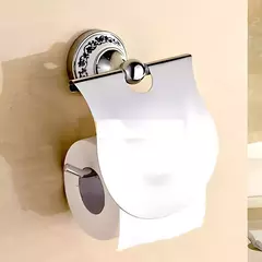 Kit Banheiro Cromado Porcelana 5 Peças - comprar online