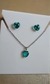 Conjunto Coração Verde Turmalina - loja online