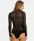 Body preto renda animal print - DeMillus - comprar online