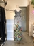 Vestido longo P&B estampa folhagens na internet