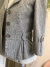Blazer cinza mescla com plissado - comprar online
