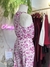 Conjunto regata + calça rosa floral branca - NINA MELANINA BRECHÓ