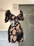 Vestido curto floral viscose - loja online