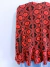 Jaqueta peplum étnica vermelho