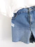 Imagem do **NOVO** Short jeans lavagem clara barra desfiada 100% ALGODÃO - B8