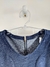 Vestido malha jeans - mangas bufantes - loja online