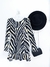 Vestido animal print peplum - M. OFFICER - comprar online