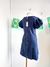 Vestido malha jeans - mangas bufantes na internet