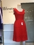 Vestido midi tricot vermelho