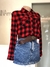 Camisa vermelha xadrez vichy - comprar online