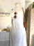 Vestido midi branco em laise sem alças - CLÁUDIA RABELO - NINA MELANINA BRECHÓ