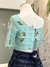 Camiseta cropped verde água limão siciliano na internet