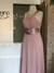 Vestido de festa longo rosa chá - NINA MELANINA BRECHÓ