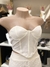 Top estilo corpete off white - SHEIN