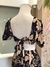 Vestido curto floral viscose - comprar online
