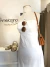 Vestido midi branco em laise sem alças - CLÁUDIA RABELO - loja online