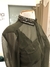 Camisa verde militar gola miçangas - loja online