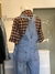 Jardineira jeans lavagem clara - YOUCOM - loja online