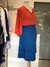 Vestido/Saia azul babados assimétricos na internet