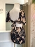 Vestido curto floral viscose