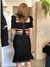 Saia clássica em tricot peplum preto - MARIA FILÓ - NINA MELANINA BRECHÓ