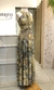 Vestido longo floral tons de verde - comprar online