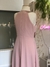 Vestido de festa longo rosa chá - loja online