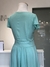Vestido rodado verde água - comprar online