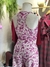 Conjunto regata + calça rosa floral branca