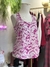 Conjunto regata + calça rosa floral branca - loja online