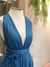 Vestido de festa azul - várias amarrações na internet