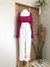 Cropped fucsia mangas longas bufantes - loja online