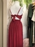 Vestido de festa vermelho amarração trazeira - comprar online