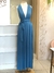 Vestido de festa azul - várias amarrações - comprar online