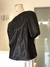 Blusa acetinada ombro único bufante - REGINA SALOMÃO - NINA MELANINA BRECHÓ