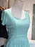 Vestido rodado verde água - loja online