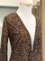 Cardigan alongado animal print fio metalizado - NINA MELANINA BRECHÓ