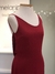 Vestido longo vermelho decote degagê trazeiro - comprar online