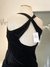 Vestido longo preto em veludo molhado - NINA MELANINA BRECHÓ